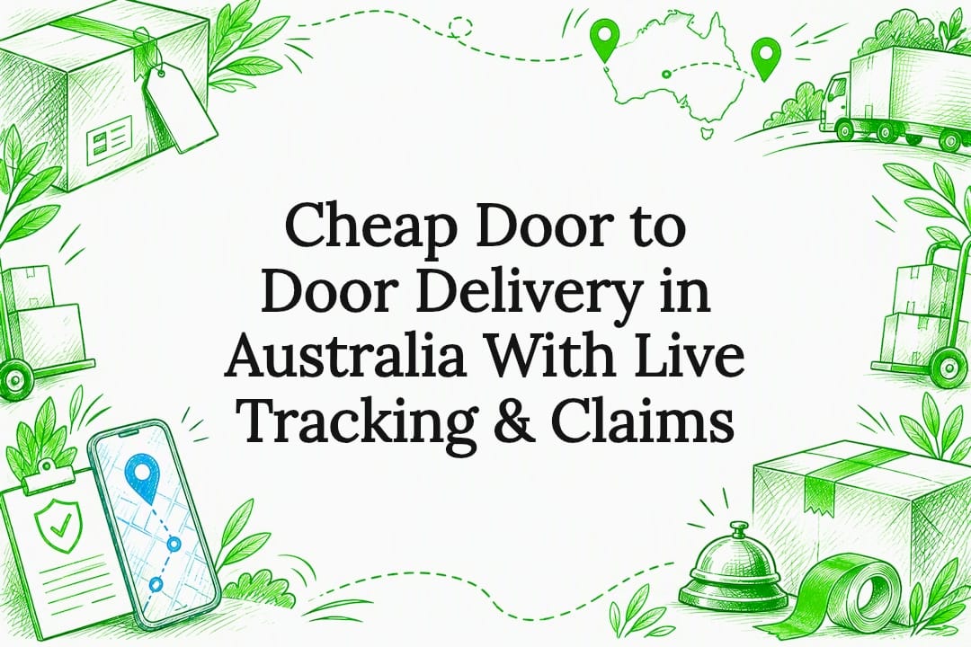 Courier delivery tracking title card