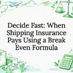 Decide Fast: When Shipping Insurance Pays Using a Break Even Formula