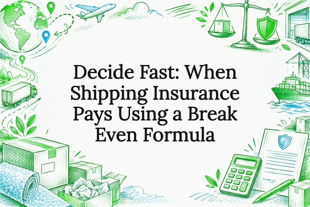 Shipping insurance break-even title card