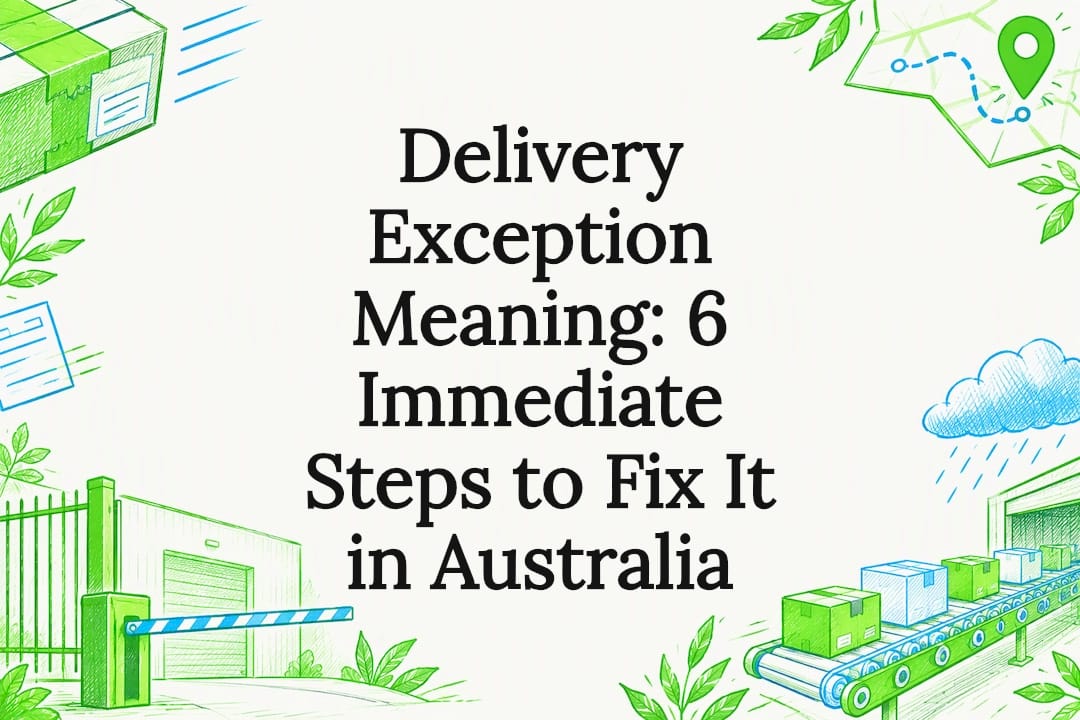Delivery exception title card illustration
