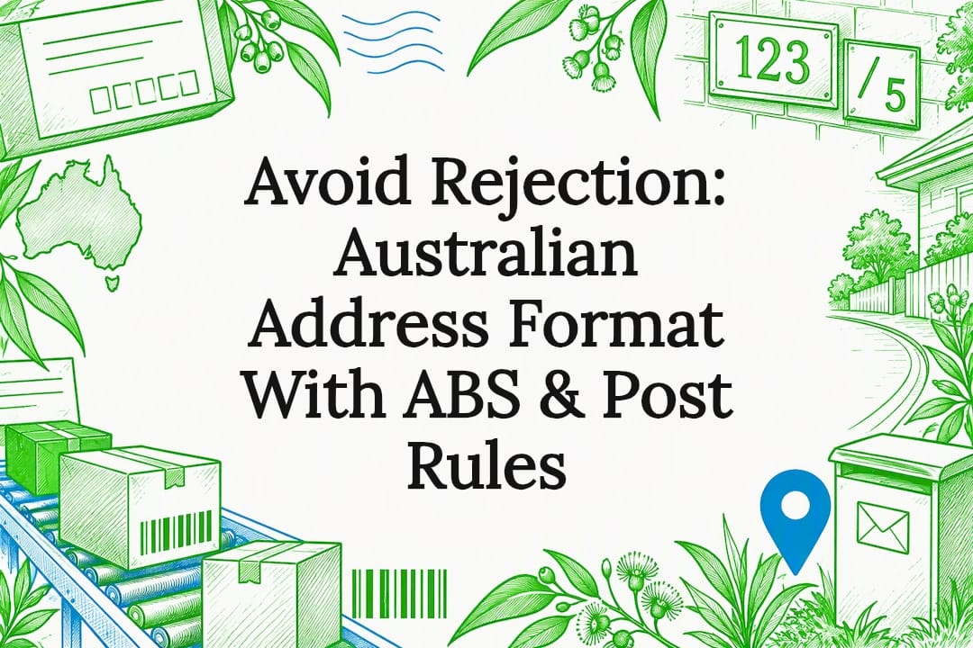 Australian address format title card