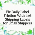Fix Daily Label Friction With 4×6 Shipping Labels for Small Shippers