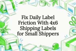 Decorative 4x6 shipping label title card