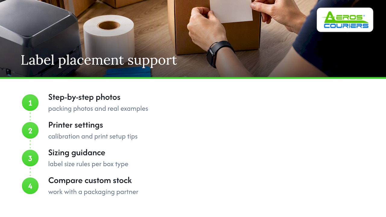 How our printable labels and guides support correct placement — overview diagram