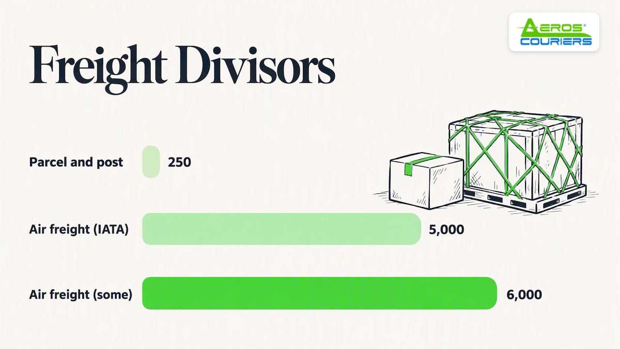 Which divisor applies to your shipment type — overview diagram