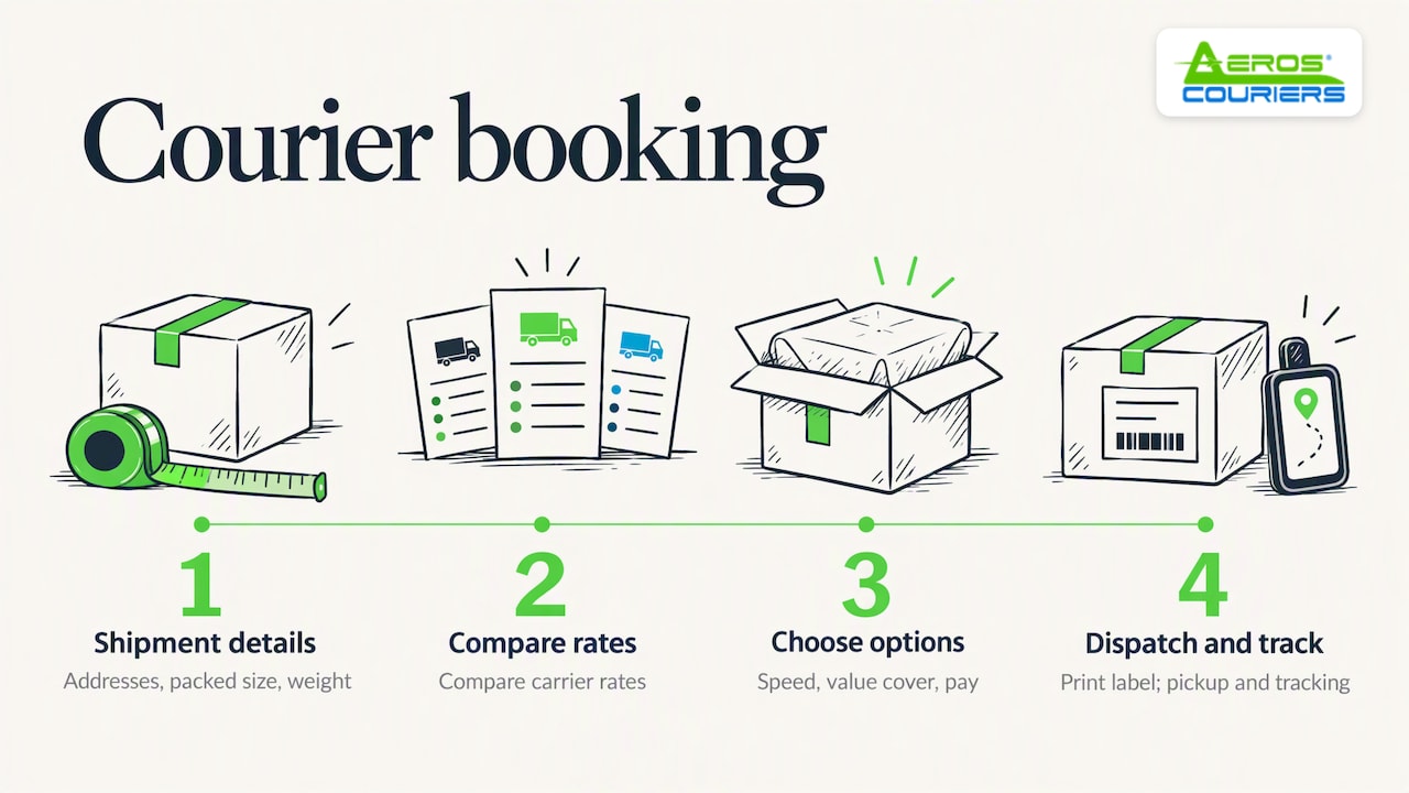 Book your guitar shipment — overview diagram