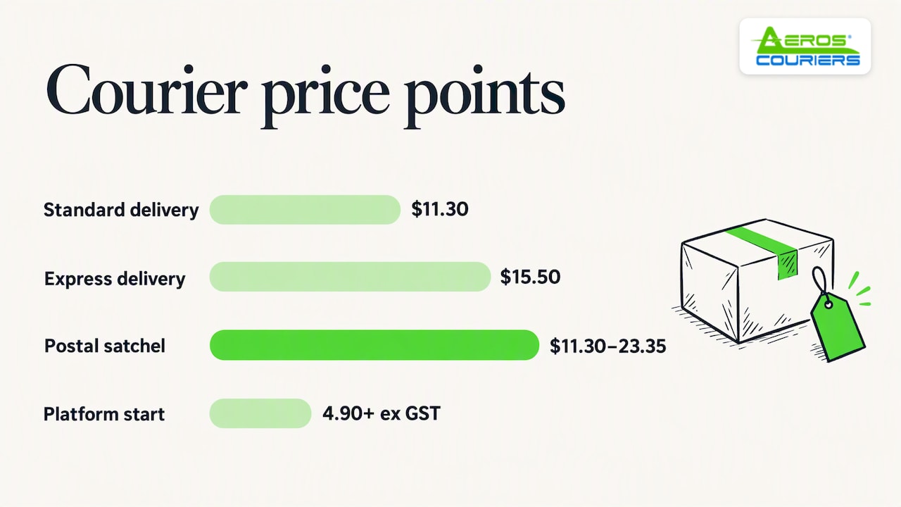 What courier delivery costs in Australia in 2026 — overview diagram
